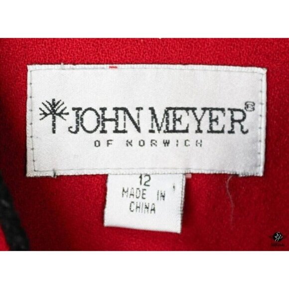 John Meyer Red double breasted beaded appliques skirt and jacket suit size 12 - Picture 4 of 6